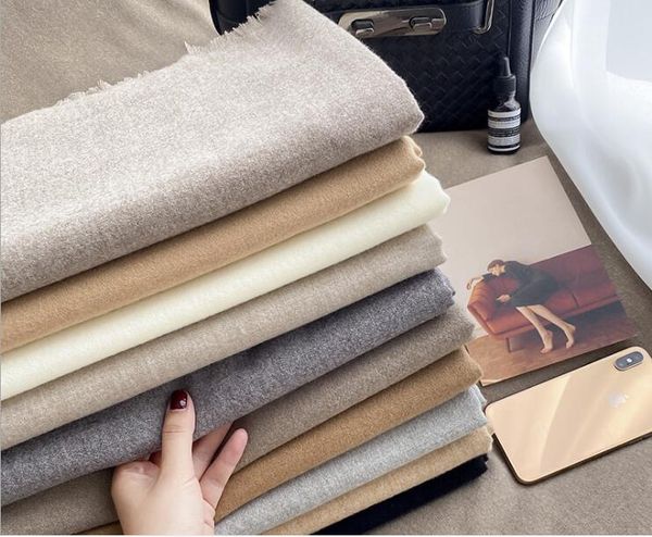 

scarves pure color scarf women's winter cashmere shawl korean version, Blue;gray