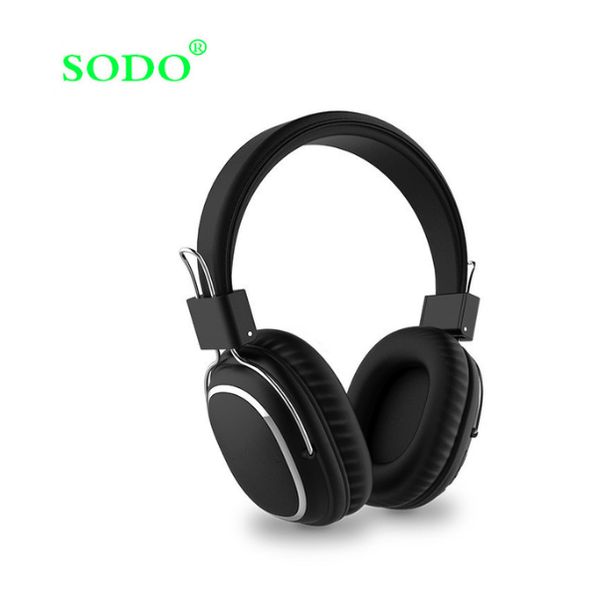 SODO 1004 Bluetooth-Kopfhörer, kabelgebunden, kabellos, faltbar, Bluetooth 5.0, Stereo-Headset mit Mikrofon