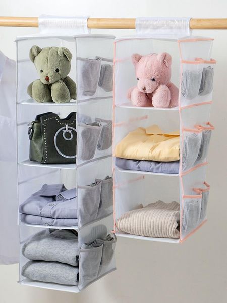 

storage boxes & bins multi-layer multifunctional hanging bag household underwear panties socks wardrobe fabric