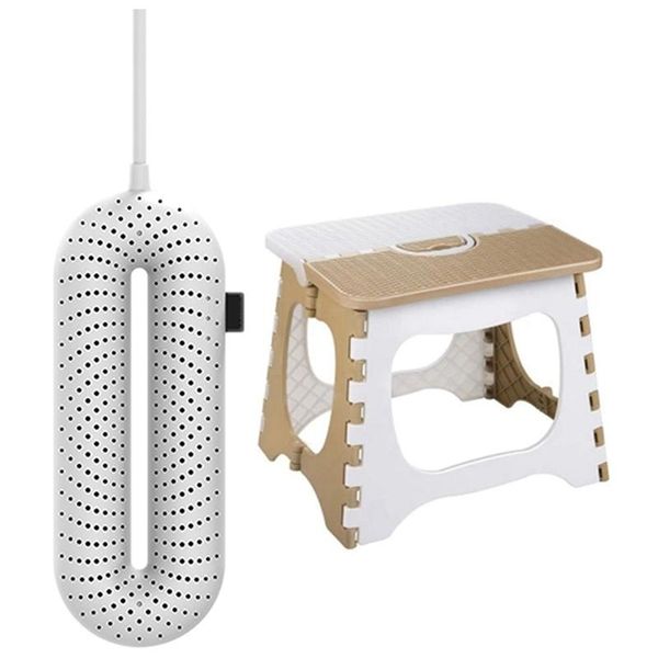 

plastic folding stool thickening chair & electric disinfection shoes dryer uv constant temperature us plug
