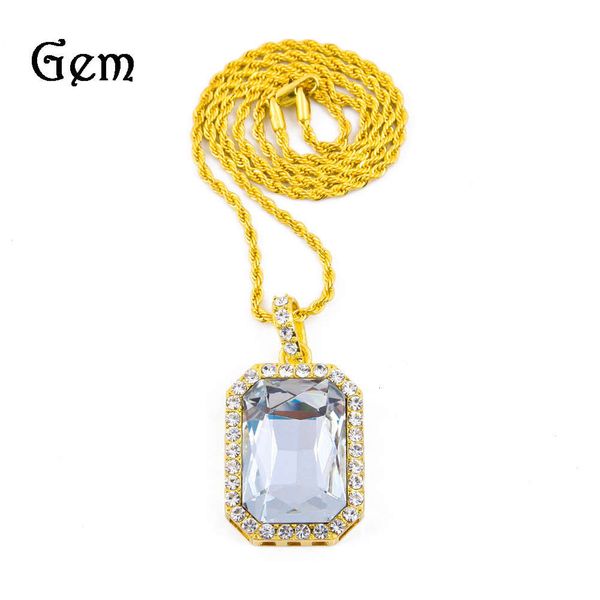 

hip hop red 5.8 * 3 men's diamond pendant hiphop necklace, Silver