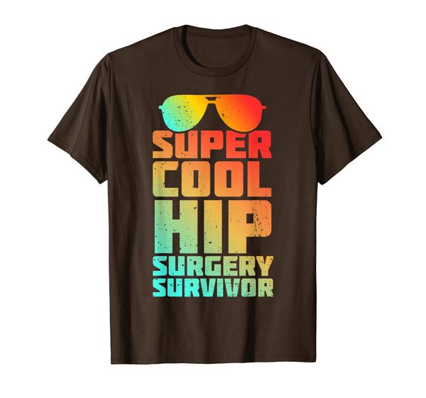 

hip replacement surgery survivor recovery get well t-shirt, White;black