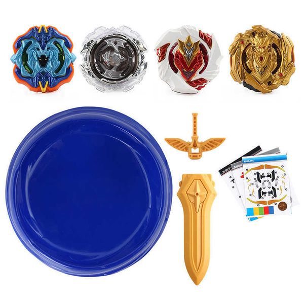 Mit Launcher Byebleyd Burst Bey Blade Assembly Deluxe Gyro Set mit Plate Sword Launcher Battle Spinner Stück/Set