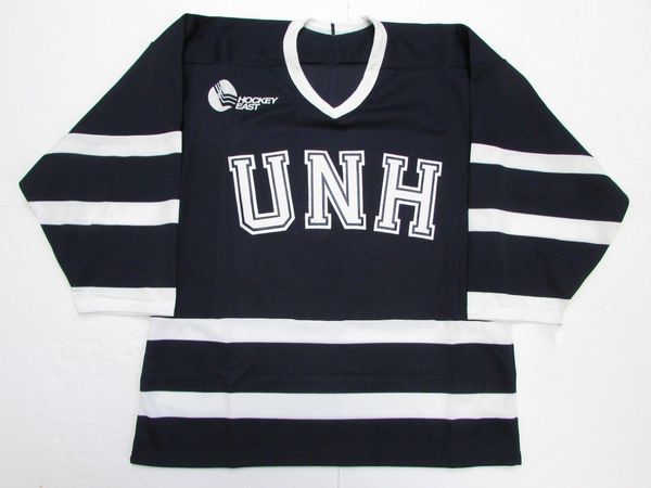 

vintage custom 23 jeff st. laurent university unh hockey of hampshire wildcats jersey blue jerseys, Black;red