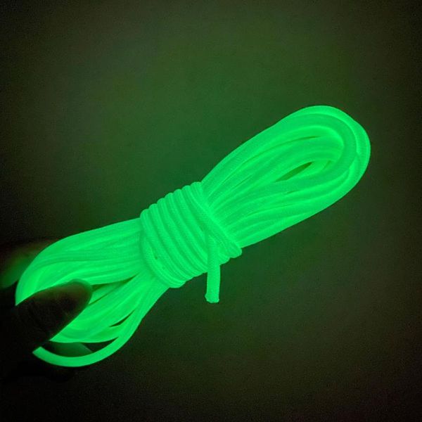 

outdoor gadgets 4mm colour luminous parachute cord rope lanyard warning mil spec type one strand climbing camping survival equipment