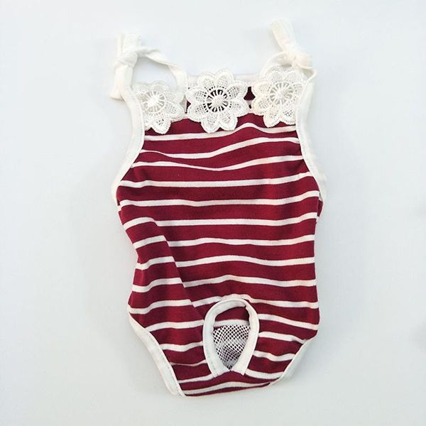 

dog apparel pet cat physiological pants striped jumpsuit sanitary puppy underwear suspender cute shorts diaper briefs