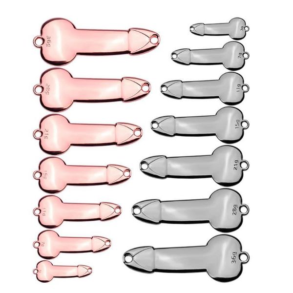 

1pcs metal spoon lure 3g -36g black rose gold metal sequins with feather hard lure for bass pike carp jllmcg