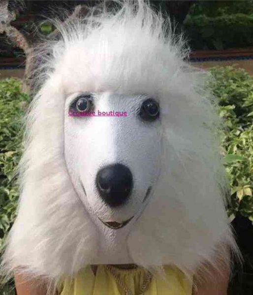 

mask rich dog spoof sheepdog police head cover bar dance props pet