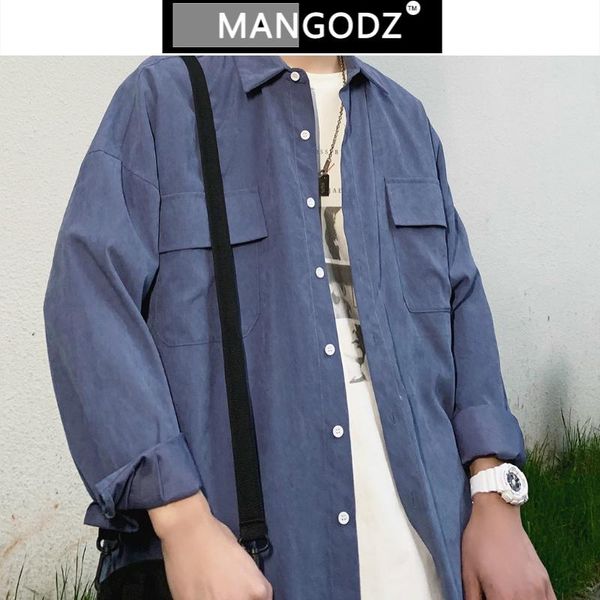 

men's casual shirts solid color long-sleeved hawaiian shirt fashion trendy streetwear mens size -xl hip hop vintage, White;black