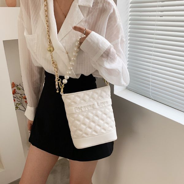 

bucket bag 2021 summer new fashion high-quality foreign shoulder diamond style chain single messenger broadband small female dtujj