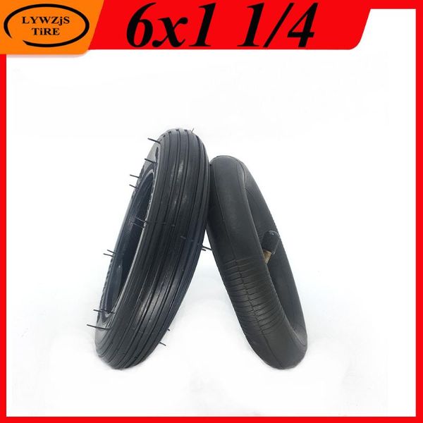 

motorcycle wheels & tires 6x1 1/4 tire 6 inch inner tube outer tyre for inflation wheel wheelchair pneumatic gas mini electric scooter 6*1.2