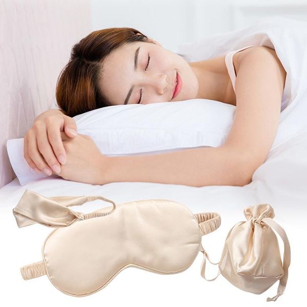 

gift wrap three-piece silk eye mask headband cloth bag retractable set sleeping wedding party souvenir gifts for friends1