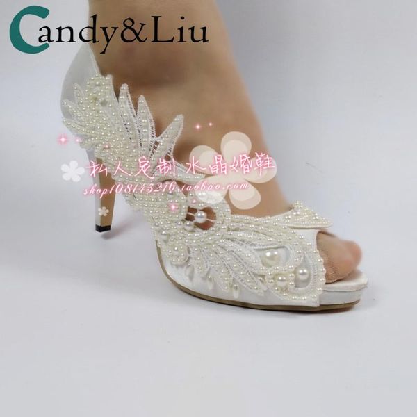 

sandals bride shoes fashion s wedding party silk satin open toe pearls flowers higher quality for women, Black