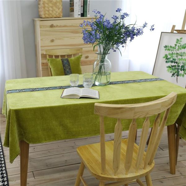 

square table cover rectangle practical tablecloths table cloth for banquet party events pure solid color green blue gray coffee