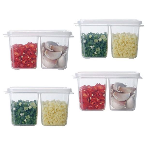 

storage bottles & jars 4pcs kitchen tools chopped green onion chili reusable box fresh-keeping vegetable organizer food