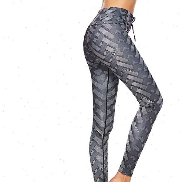 

new irenweave leggings weaving printed tie women fitness workout scrunch booty leggings women casual leggings, Black