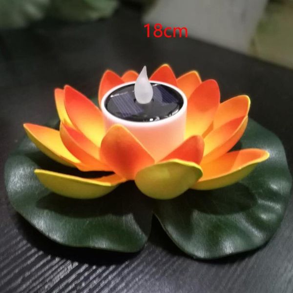 

floating eco-friendly color changing led artificial flower outdoor solar powered pool waterproof night lake wishing candle light