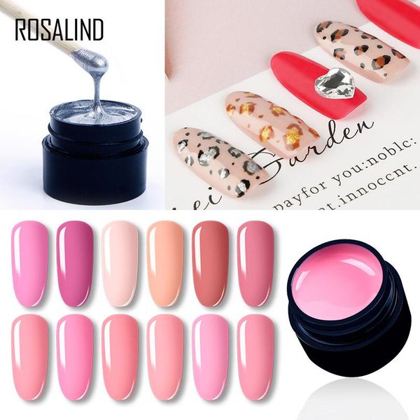 

nail gel rosalind polish painting varnish 142 colors set for manicure base coat hybird design of art pr, Red;pink