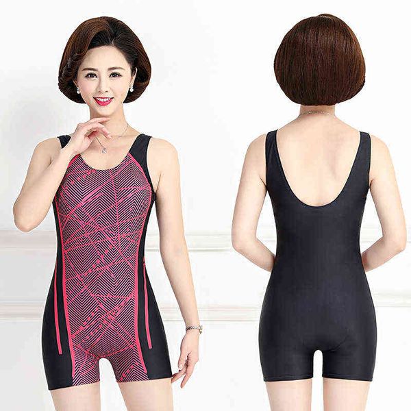 

luxury designer women's swimwear bikini 2022 women's middle-aged and elderly ms' conservative belly covering thin large sprin, White;black