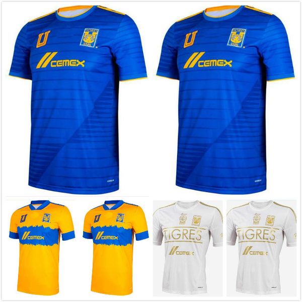 

2020 2021 2022 mundial de clubes uanl tigres gignac soccer jerseys men kids kits 20 21 vargas home away third pizarro mexico football shirts, Black;yellow