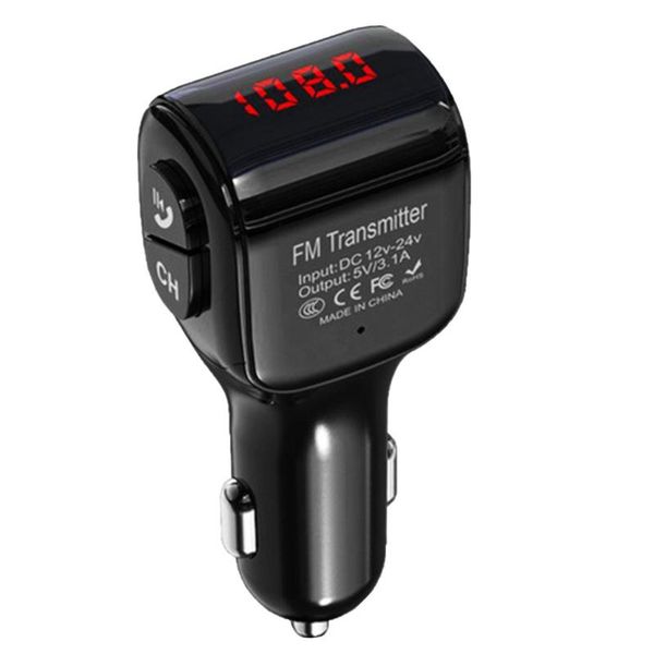 

& mp4 players mini bluetooth 5.0 car wireless fm transmitter dual usb charger