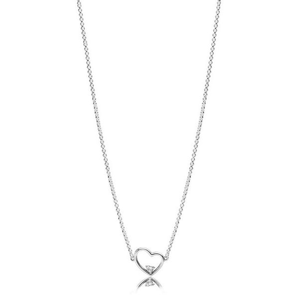 

new 2021100% 925 sterling silver 397797cz necklace fashion luxury and charming fit diy women original jewelry gift
