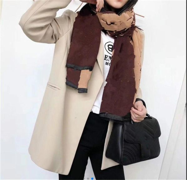 

2021 New Top woman Scarf cashmere long scarves Classic Floral Printing designer womans scarves size 180x65cm, Blue;gray