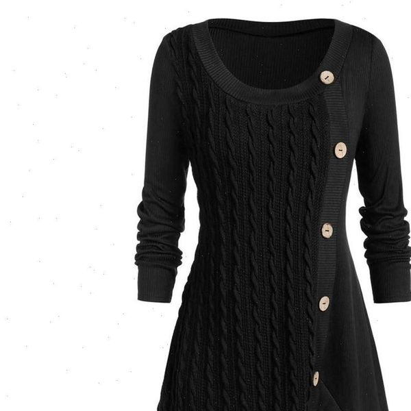 

plus size women clothing long irregular sweater female hedging round neck bottoming sweater long sleeves knit pullovers dress, White;black