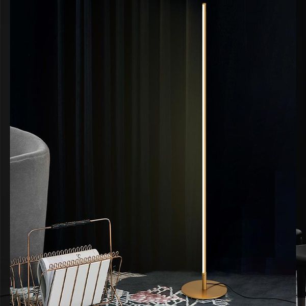 

floor lamps nordic corner lamp modern simple led rod for living room bedroom sofa atmosphere standing indoor light fixture