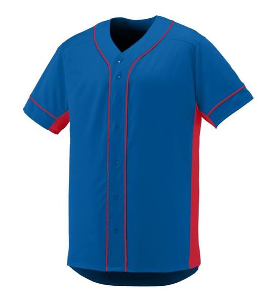 

custom blue/red baseball jersey, Blue;black
