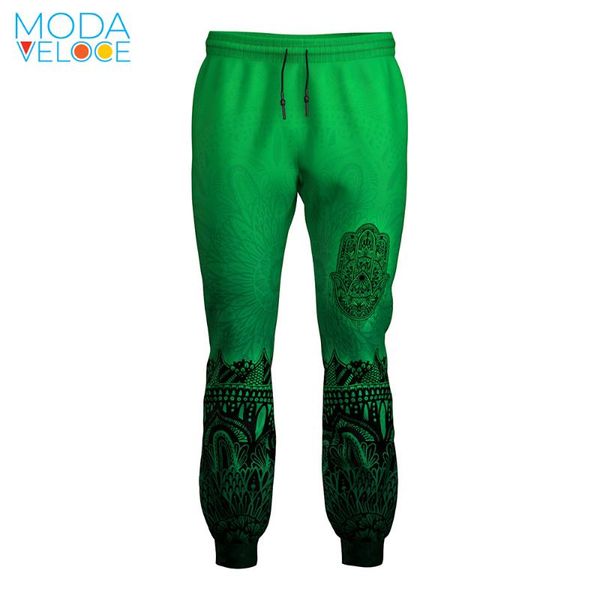 

men's pants 3d print mandala 2021 casual men joggers sweatpants waist trousers fitness sportswear fashion summer spring, Black