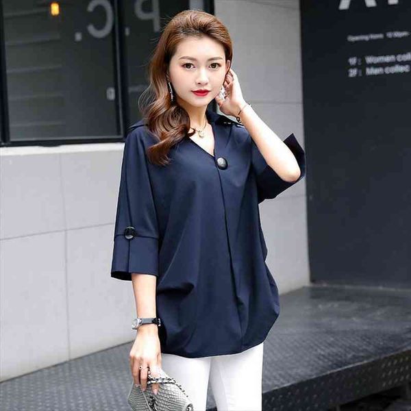 

plus size l-5xl 6xl blouse women shirts summer style blusa chiffon womens and shirt casual fashion woman blouses, White