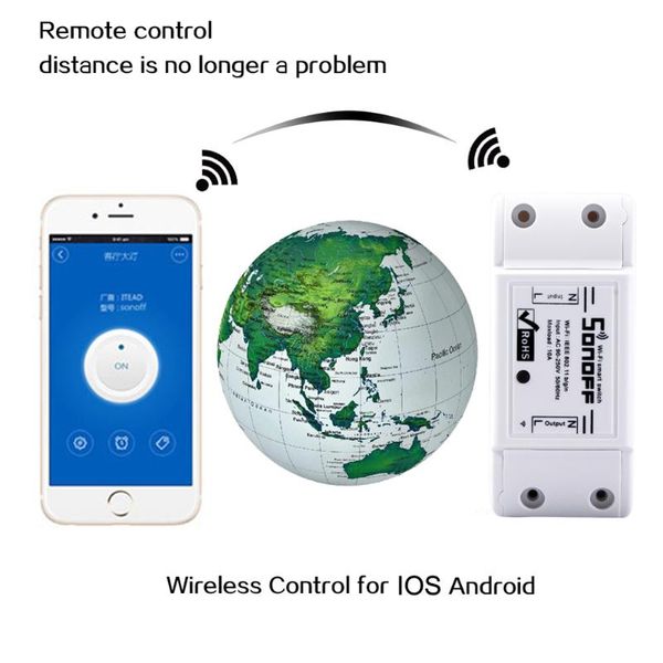 

remote control wifi switch smart home automation/ intelligent wireless ac90-250v wifi center smart abs switch for home l