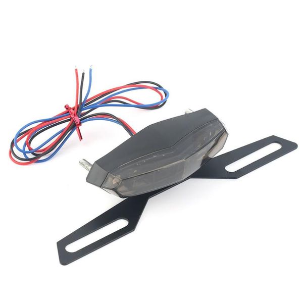 

icoco led motorcycle rear tail light brake slight abs and metal black shell 50000 hours red color hot