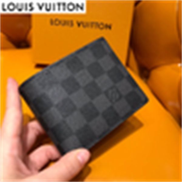 

card brand designer luxury jykr black key checkerboard short section fold wallet wallets n62663 men long compact wallet holders chain purse