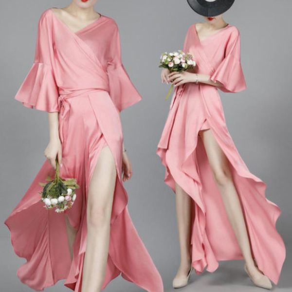 

two piece set women 2021 fashion summer two piece outfits lady elegant pink set and pants, Gray