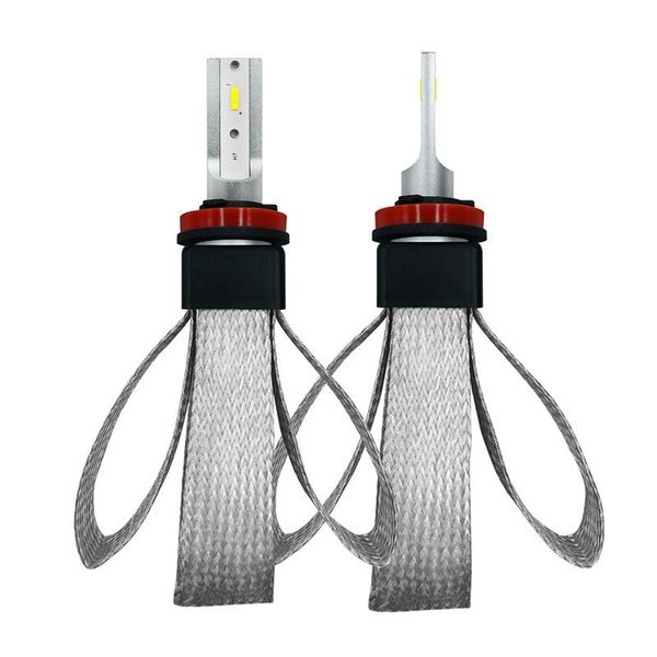 

h11 led car lights led headlight bulb auto lamp csp chip automotivo 12v 6000k