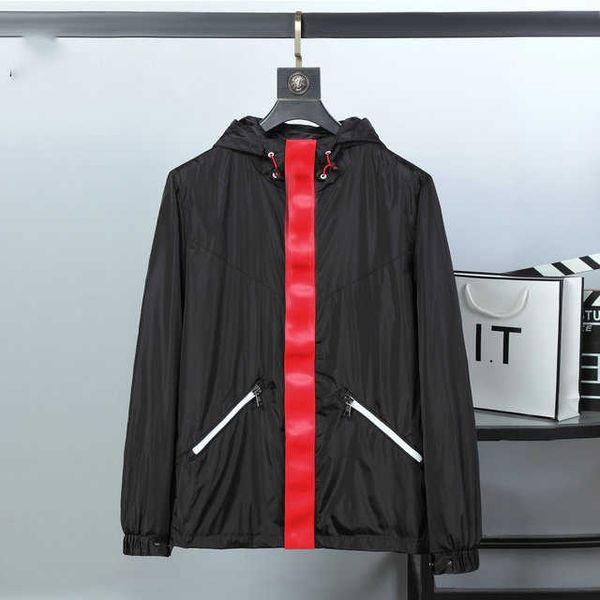 

20ss men's long sleeve jacket fashion designer for spring and autumn luxury clothes hooded windbreaker clothing, Black;brown