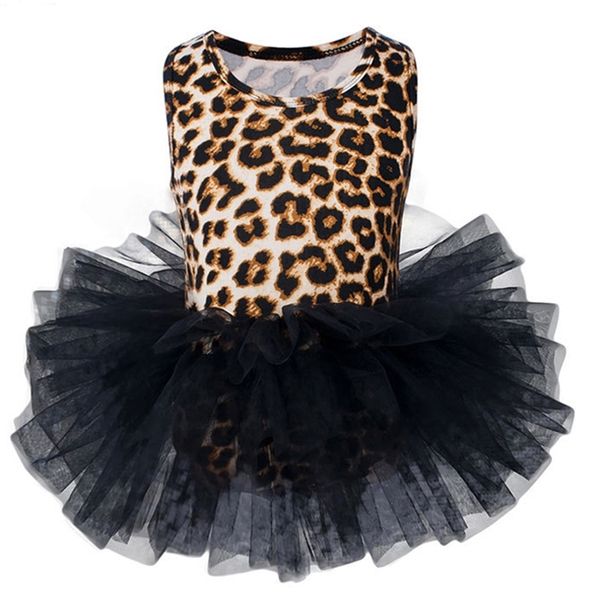 Vestidos de verão Leopard Imprimir Dança Trajes Criança Roupas para Meninas Party Roupas para Bailarina 210528