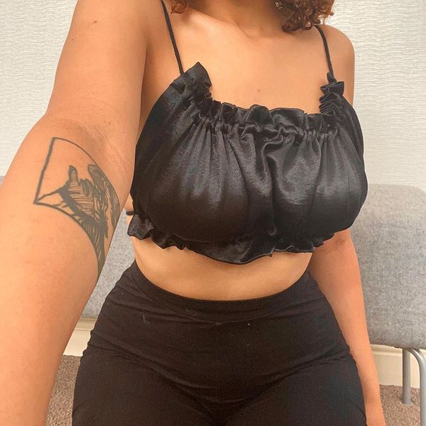 

satin neon women ruched strap camis lace up bandage backless streetwear party club 2021 autumn winter solid, White