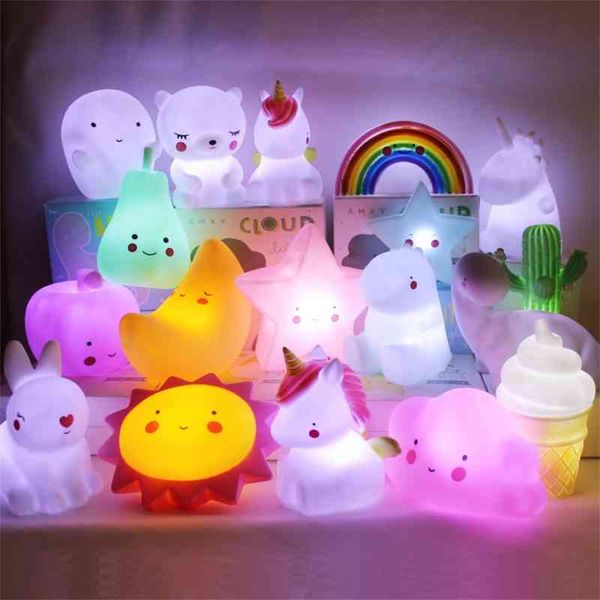 

ins sun moon star unicorn cartoon night luminous toy children's room led light