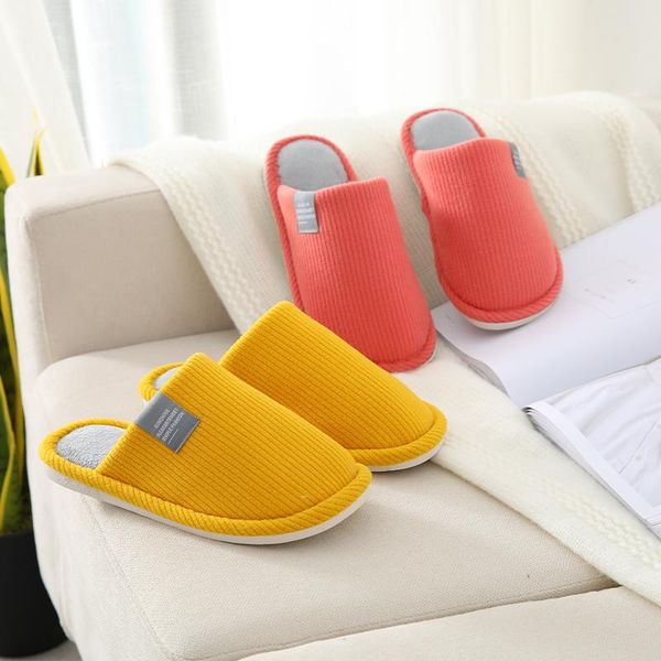 

slippers ginchasio women velvet winter short plush gray color letter solid fuzzy cozy home furry men bedroom, Black