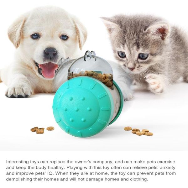 

cat toys dounione leaking ball tumbler toy kitten interactive balance car chasing