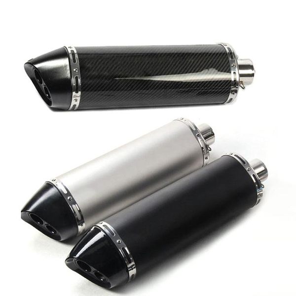 

motorcycle exhaust system muffler pipe carbon fiber for gp hp escape moto 51mm inlet tmax 500 530 r1200gs s1000rr hp4 race f750gs