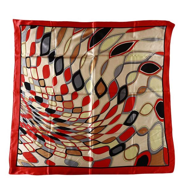 

scarves large square women scarf geometric diamond shawl imitated silk satin high quality, Blue;gray