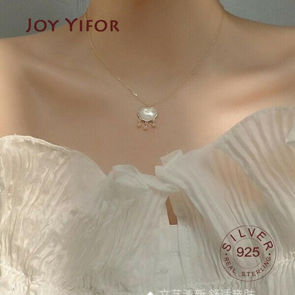 

chains 100% 925 sterling silver necklace for women children lock cz bohemian long chain necklaces statement fine jewelry