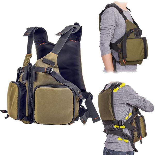 

outdoor drifting swimming jacket jilet de peche safety fishing vest multi-pocket waistcoat fishing vest swim sail jacket jilet