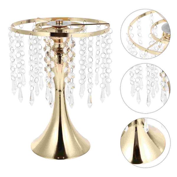 

candle holders 1pc durable flower rack candlestick deskadorn crystal curtain gift