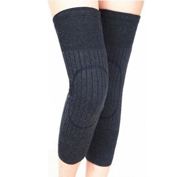 

elbow & knee pads 1 pair warm support black, gray casual prevent winter arthritis kneepad