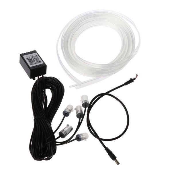 

5 in 1 6m car interior rgb led light multicolor controllable atmosphere lamp